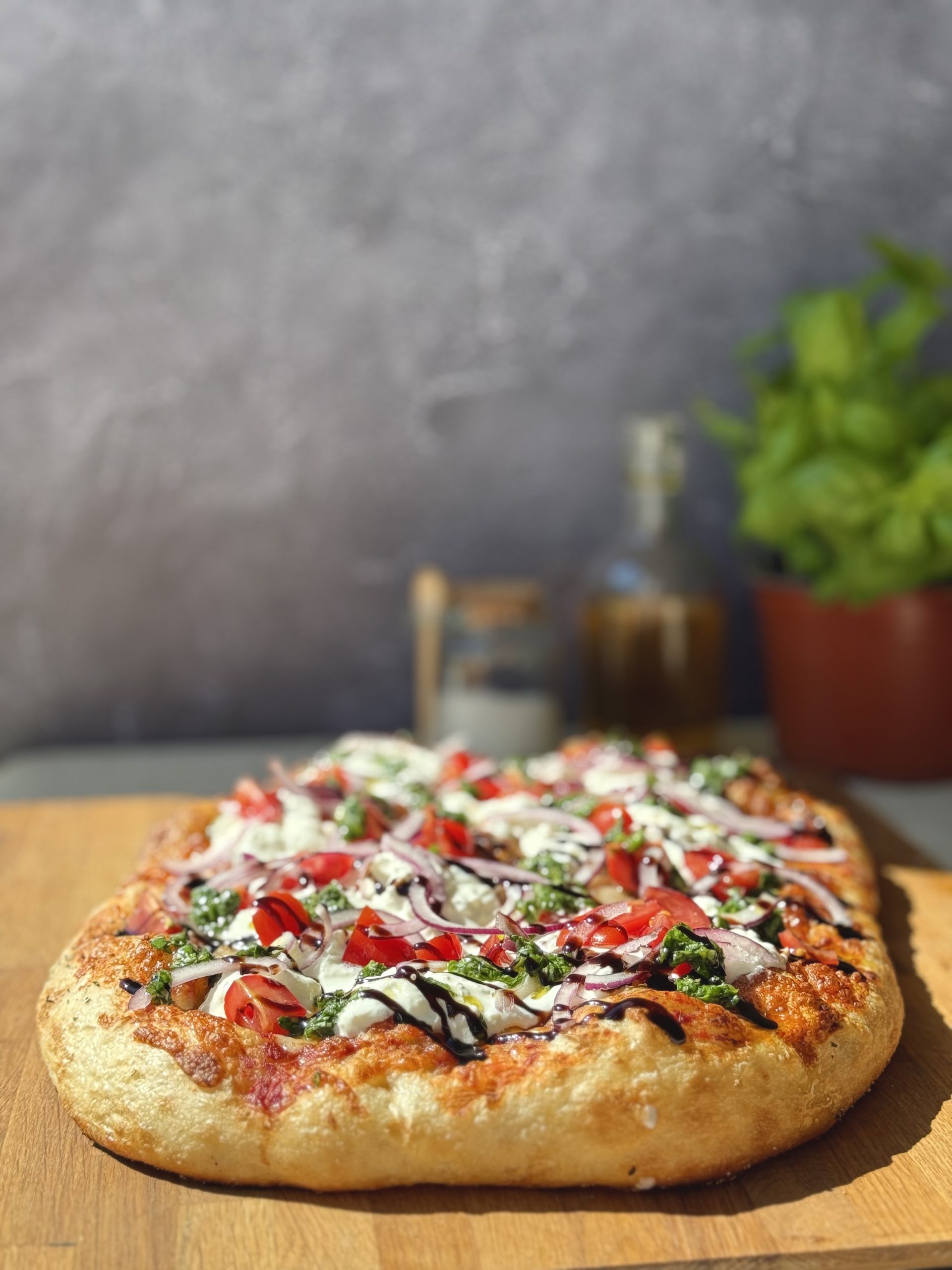 Focaccia pizza burrata surdej